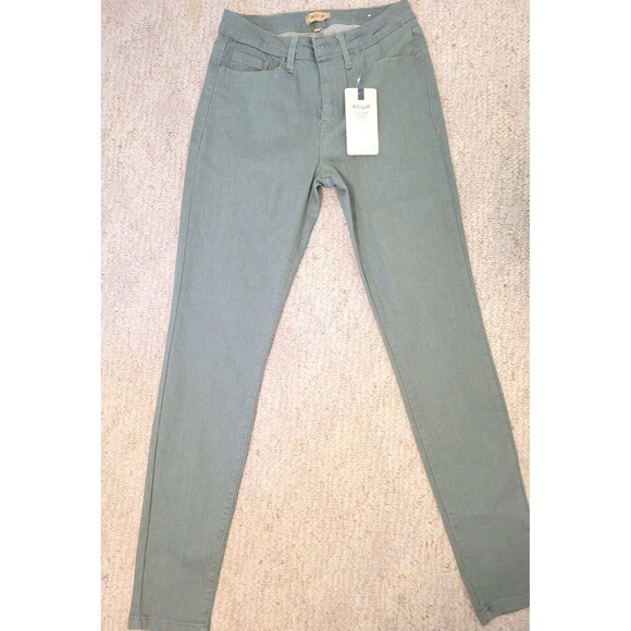 Original Raw 7 Juniors size 9 Green Denim Jeans NWT - Picture 1 of 5
